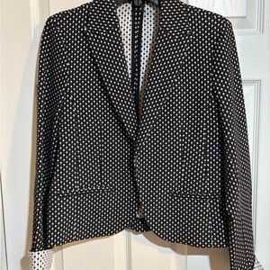 Amanda & Chelsea Black and White Patterned Blazer